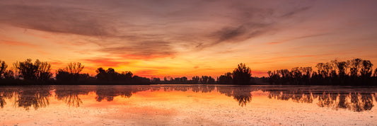 Mather Lake Sunset Panorama